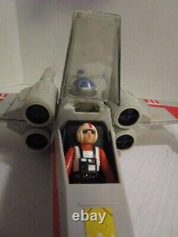 1978 Star Wars X-WING FIGHTER with Pilot Complete Kenner Light Works No Sound