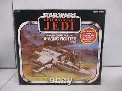 1981 Star Wars Return of the Jedi Battle Damaged X-Wing Fighter with Box