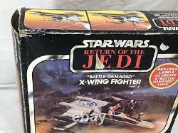 1983 Vintage Star Wars ROTJ Return of Jedi X-Wing Fighter Complete Boxed Uncut