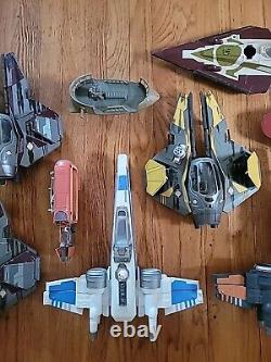 2005 Hasbro Star Wars Revenge of the Sith Arc170 + Xwing+jedi Star Fight+ More