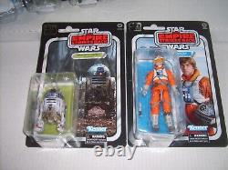 6 STAR WARS 40th Anniversary 6 Figure Lot R2-D2 Leia Han Vader Luke X Wing NEW