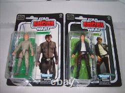 6 STAR WARS 40th Anniversary 6 Figure Lot R2-D2 Leia Han Vader Luke X Wing NEW