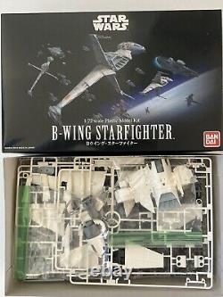 Bandai Star Wars 1/72 Model Lot- B-Wing, X-Wing, Y-Wing, TIE, TIE Advanced