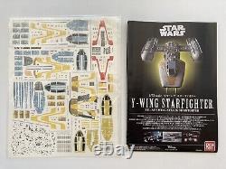 Bandai Star Wars 1/72 Model Lot- B-Wing, X-Wing, Y-Wing, TIE, TIE Advanced