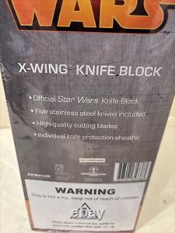 Brand New Star Wars X-Wing Knife Block in Sealed Box includes 5 Knives