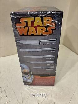 Brand New Star Wars X-Wing Knife Block in Sealed Box includes 5 Knives