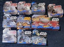 Hot wheels star wars starships lot 10 total x-wing fighter, Tie Fighter and more