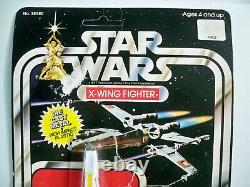 K23i0137 X-WING FIGHTER DIECAST OPEN CARD & BUBBLE 1978 STAR WARS VINTAGE KENNER