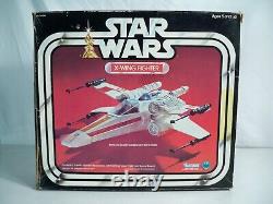 K23i05291 X-WING FIGHTER With BOX 100% COMPLETE 1980 STAR WARS ESB ORIGINAL KENNER