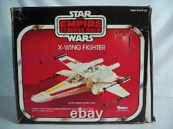 K23i50871 X-WING FIGHTER With BOX NO DECALS 1980 STAR WARS ESB ORIGINAL KENNER 1A