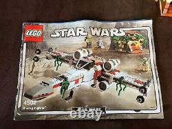 LEGO Star Wars 4502 X-Wing Fighter & Yoda's Hut complete instructions no minis