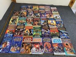 Lot Of 34 Star Wars Paperback Books X Wing, Young Jedi Jedi Academy Mixed Lot