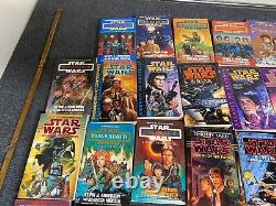 Lot Of 34 Star Wars Paperback Books X Wing, Young Jedi Jedi Academy Mixed Lot