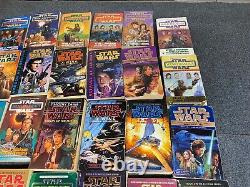 Lot Of 34 Star Wars Paperback Books X Wing, Young Jedi Jedi Academy Mixed Lot