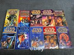 Lot Of 34 Star Wars Paperback Books X Wing, Young Jedi Jedi Academy Mixed Lot