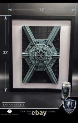 MYC Sculptures Custom Star Wars 3d Wall Art Tie Fighter X Wing At-At