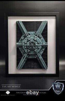 MYC Sculptures Custom Star Wars 3d Wall Art Tie Fighter X Wing At-At