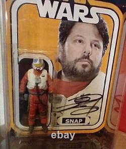 SIGNED Star Wars X-Wing Pilot Snap Wexley Figure Greg Grunberg The Force Awakens