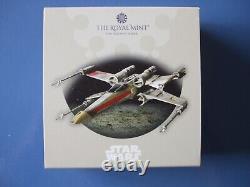 Silver Proof Star Wars X-Wing Fighter Coloured 50p Coin 2024