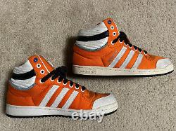 Size 9, Adidas Star Wars Luke Skywalker X Wing Pilot Shoes, Men's orange hi-top