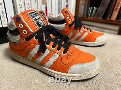 Size 9, Adidas Star Wars Luke Skywalker X Wing Pilot Shoes, Men's orange hi-top