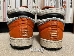 Size 9, Adidas Star Wars Luke Skywalker X Wing Pilot Shoes, Men's orange hi-top