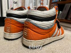 Size 9, Adidas Star Wars Luke Skywalker X Wing Pilot Shoes, Men's orange hi-top