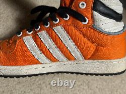 Size 9, Adidas Star Wars Luke Skywalker X Wing Pilot Shoes, Men's orange hi-top