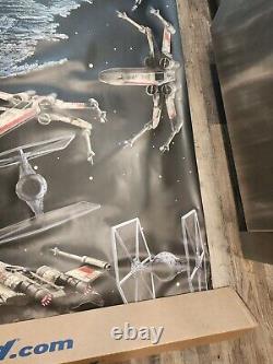 Star Wars Fathead Wall Decor Decal Death Star Battle Retired Rare X-Wing