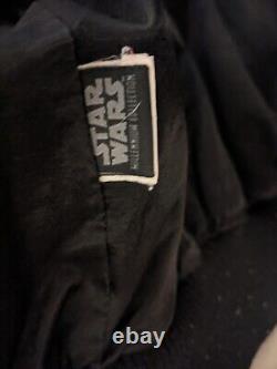 Star Wars Jacket Mens XL Black Leather Wool X-Wing Millennium Collection