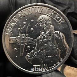 Star Wars Kenner Power Of The Force Luke Skywalker X-wing Coin Vintage 1984