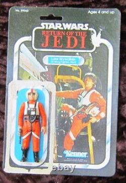 Star Wars Return of the Jedi LUKE SKYWALKER X-WING Action Figure'83.65 Card Bk