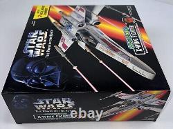 Star Wars The Power of the Force Electronic X-Wing Fighter Kenner 1995 New