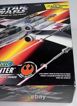 Star Wars The Power of the Force Electronic X-Wing Fighter Kenner 1995 New