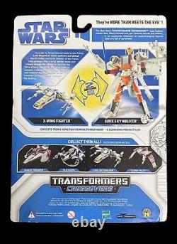 Star Wars Transformers Crossovers Luke Skywalker To X-Wing Fighter