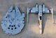 Star Wars Vintage Hasbro Millennium Falcon & X-wing Fighter Display Promo Set