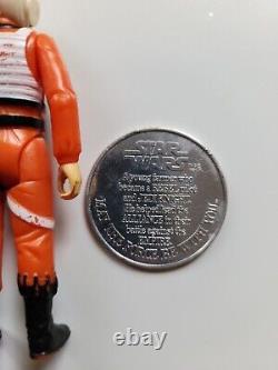 Star Wars Vintage Kenner POTF Luke Skywalker X Wing Pilot With Coin