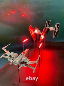 Star wars diorama X-wing vs Tie Fighter Starwars