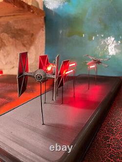 Star wars diorama X-wing vs Tie Fighter Starwars