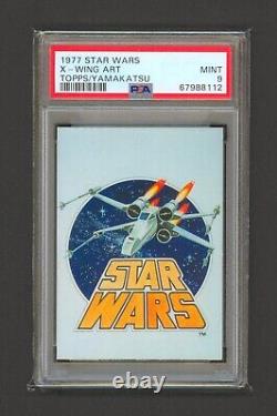 Vintage 1977 Star Wars X-Wing Art Card Japanese Topps Yamakatsu PSA 9