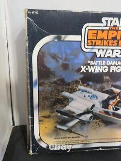 Vintage 1981 Kenner Star Wars Battle Damaged X-Wing Fighter In Box