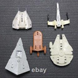 Vintage Star Wars Die Cast Vehicles Lot of 5 Star Destroyer, X-Wing, Falcon +2
