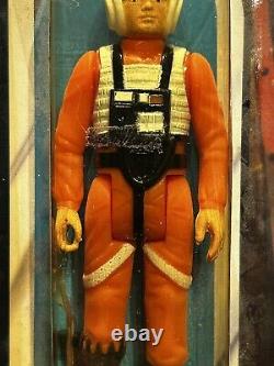 Vintage Star Wars Kenner 1977 X-Wing Luke SKYWALKER Cut Sealed To Card