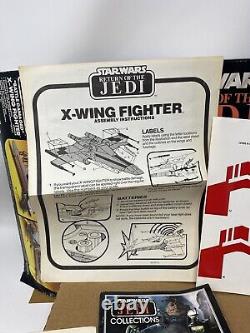Vtg Kenner Star Wars 1981 ROTJ X-WING Battle Damaged Unused Stickers Complete