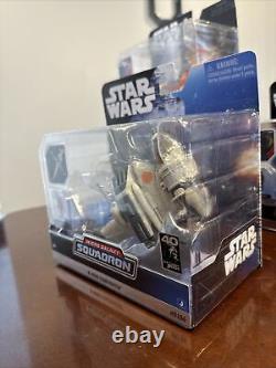 2024 Escadron Micro Galaxy Star Wars Lot De 4 Chase V-Wing, B-Wing, X-Wing, Plus