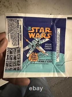 53 Papier d'emballage de la série 5 Star Wars Topps 1977 X-wing