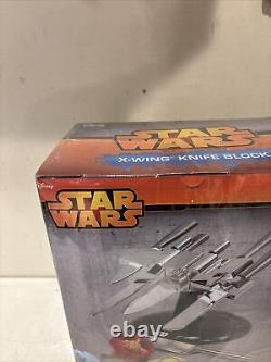 Bloc couteaux Star Wars X-Wing tout neuf dans une boîte scellée comprenant 5 couteaux