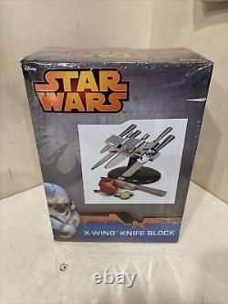 Bloc couteaux Star Wars X-Wing tout neuf dans une boîte scellée comprenant 5 couteaux