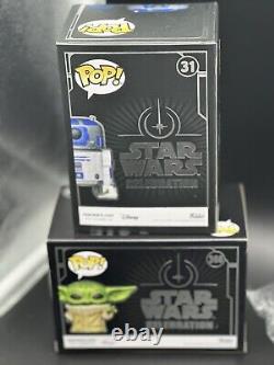 Célébration Star Wars 2022 Funko GROGU LE 5000, R2D2 Pop/Sac X-Wing Loungefly 3k