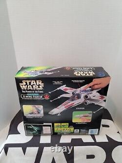 Chasseur X-Wing Électronique 1997 STAR WARS Power of the Force POTF MIB GREEN BOX